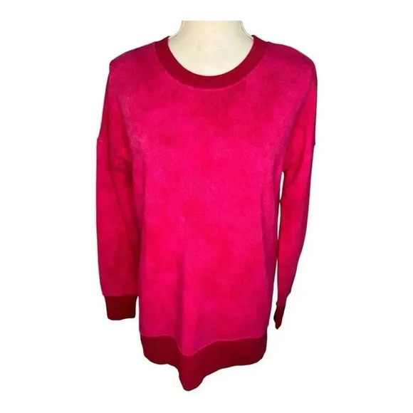 Lularoe Women's XS Pink Hannah Crewneck Sweatshirt Breast Cancer Awareness - Picture 1 of 7